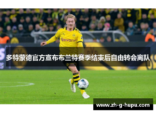 多特蒙德官方宣布布兰特赛季结束后自由转会离队